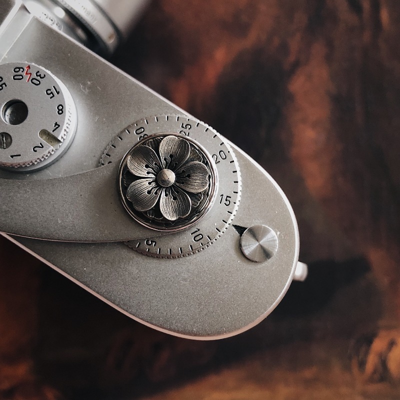 Fujifilm Camera X100Vi - Pulsante fotocamera Materiale argento personalizzato Pulsante