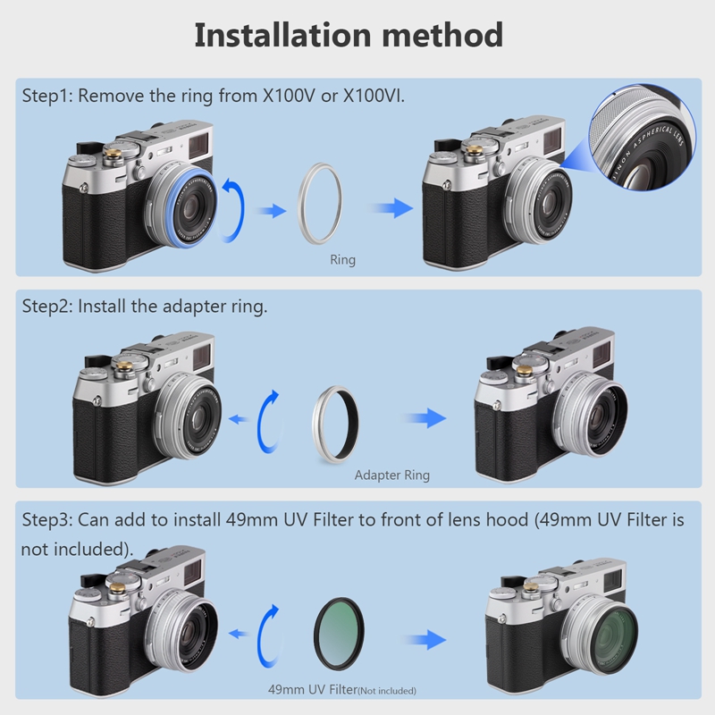 Anello adattatore filtro obiet - Fujifilm Camera X100Vi recensione e prezzo